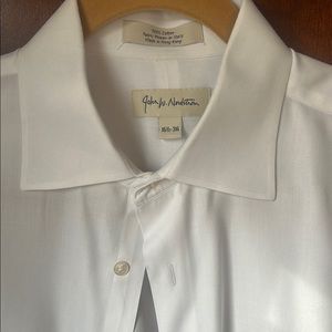 John W. Nordstrom White Dress Shirt with Classic Collar